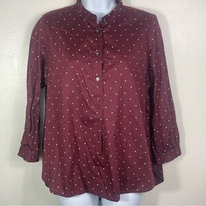 Madewell Preppy Polka Dot Top
